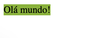 Imagem com o texto "Ola mundo!"